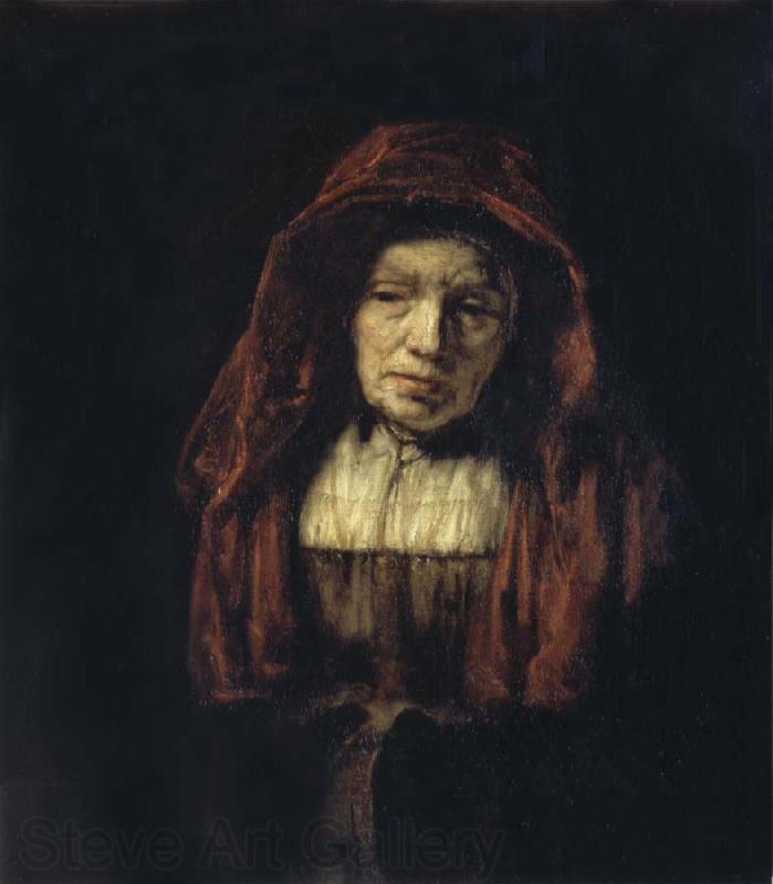 REMBRANDT Harmenszoon van Rijn Portrait of an Old Woman